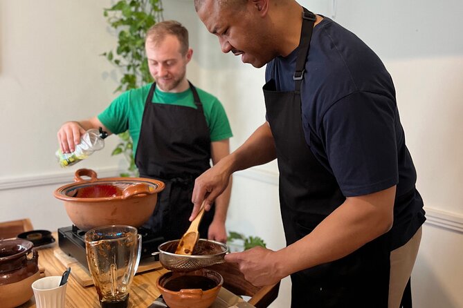 Multi-Variety Mole Class in a Condesa home or art gallery rooftop - What your cooking time is really like (4 hours)