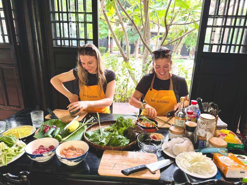 MY Kitchen - Vietnamese Home Cooking Class in Hoi An - The meal: you eat what you make, in a relaxed home setting