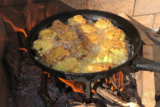 Naxos Perivoli Farm Experience & Wood-fire Cooking Class - Potatoes, fruit trees, and the garden walk that fuels the meal
