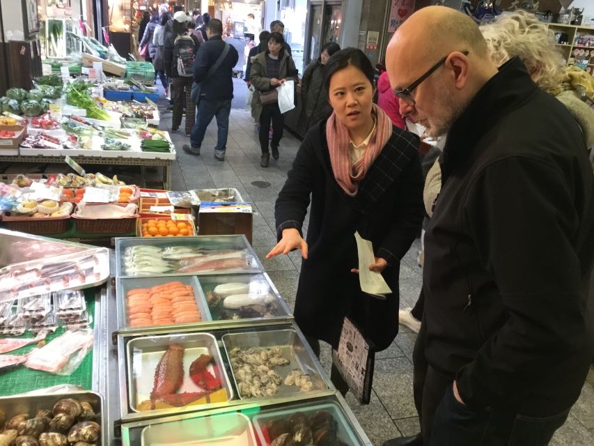 Nishiki Market Food Tour with Cooking Class - Nishiki Market with an English guide who helps you shop smarter