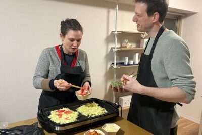 Osaka Okonomiyaki Cooking Class "Learn here and make it at home" - Get Help in English, Japanese, or Spanish