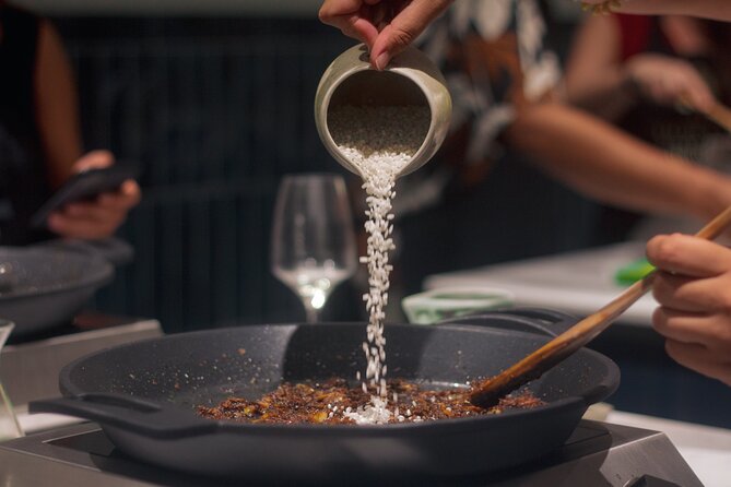 Paella Cooking Class in Madrid with Bottomless Wine Pairing - The 5-Course Meal Plan: Gazpacho, Squid Bocata, Paella, and Two Desserts