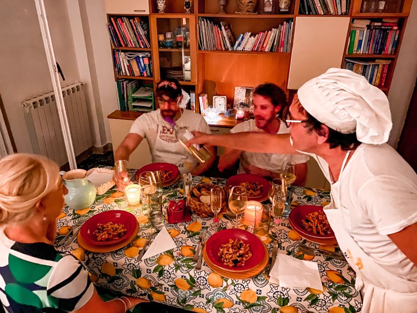 Palermo: Authentic Sicilian Cooking Class with Gourmet Lunch - Lunch with unlimited Sicilian wine: pairing that makes sense