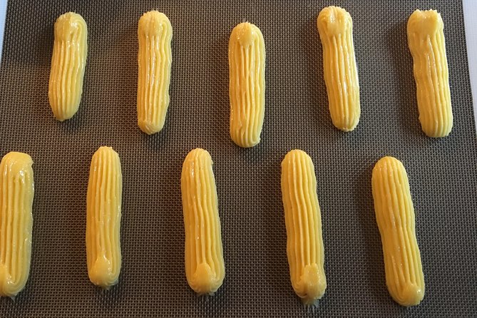 Paris Cooking Class: Chocolate Éclairs and Cream Puffs - Le Foodist kitchen setup and what to expect at 59 Rue du Cardinal Lemoine