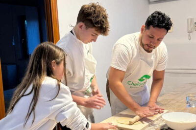 Pasta and tiramisù Cooking class with Wine at Piazza Navona - Getting your hands ready: Roman fresh pasta from flour and egg