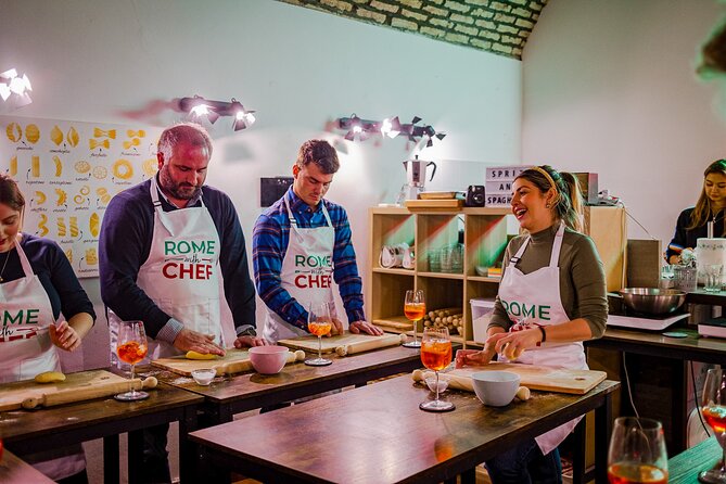 Pasta Cooking Class Near the Colosseum with 3 Spritz Cocktails - Pace, timing, and what to do beforehand