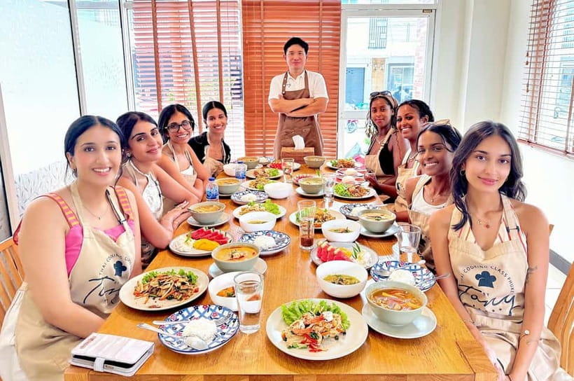 Phuket: Thai Cooking Class with 4 Dishes and Market Visit - Welcome Drink, Open Kitchen Energy, and Your Cooking Station