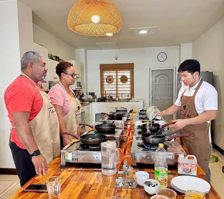 Phuket: Thai Cooking Class with 4 Dishes and Market Visit - Tasting Your Results (and Taking Food Home)