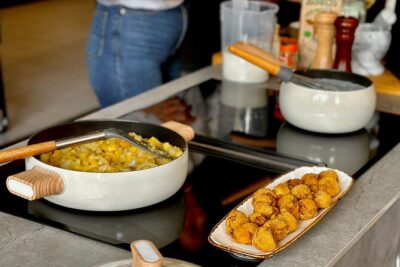 Porto Local Market Visit & Cooking Class / Showcooking - The showcooking kitchen in Gaia: how much you’ll actually do