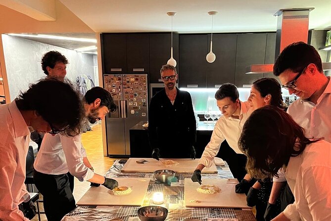 Rockin kitchen : Fresh Pasta lesson with Music Aperitif Dinner - Aperitivo Before the Dough: Piadina, Cold Cuts, Cheese, and Red Wine