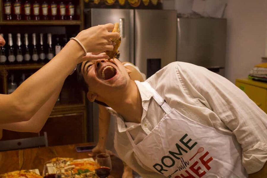 Rome: Hands-On Pizza Cooking Class with Spritz Mixology - Baking and the moment everything smells like Rome