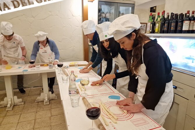 Rome: Pasta Cooking Class, Dinner & Wine in Authentic Restaurant - Seasonal fried starters: artichokes or zucchini flowers