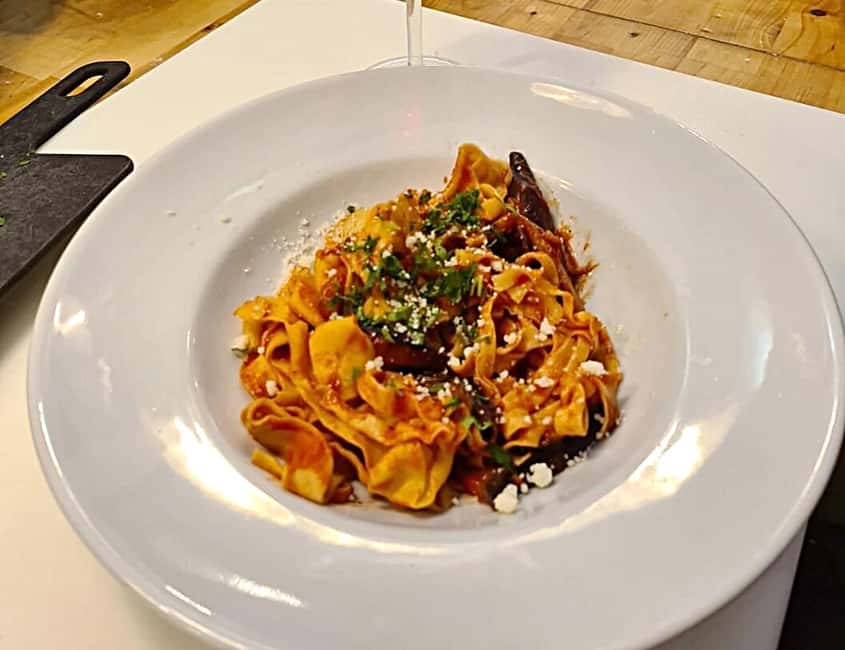 Rome: Pasta Cooking Class with Market Visit and Wine - Lunch with wine, then coffee and limoncello