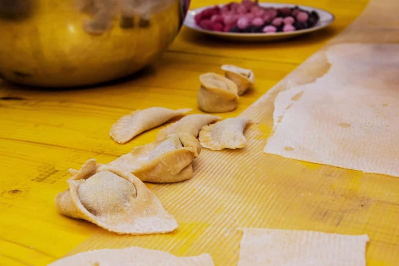 Rome: Pasta Cooking Class with Wine, Coffee, and Limoncello - The meal part: tasting, condiments, and wine