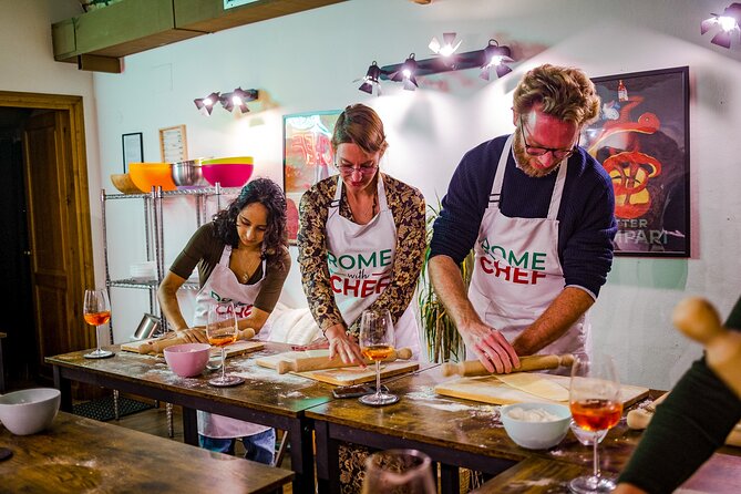 Rome Tipsy Cooking Class: Make Pasta and Mix 3 Spritz Cocktails - Dietary limits: read this part carefully