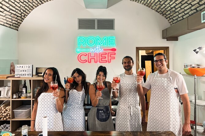 Rome Tipsy Cooking Class: Make Pasta and Mix 3 Spritz Cocktails - Group size: why you’ll likely enjoy the social side