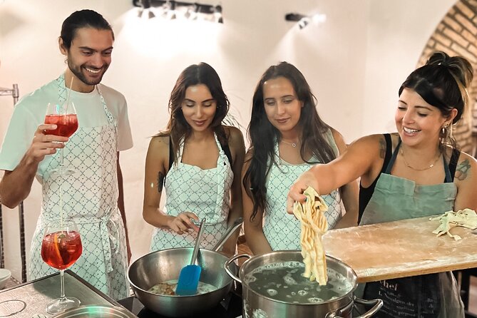 Rome Tipsy Cooking Class: Make Pasta and Mix 3 Spritz Cocktails - What’s included (and what to bring mentally)