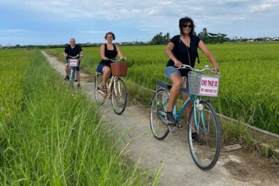 Rural Hoi An Cycling, Cooking Class at Organic Farm - Stop 1: An Mỹ bike ride through rice fields and quiet backstreets