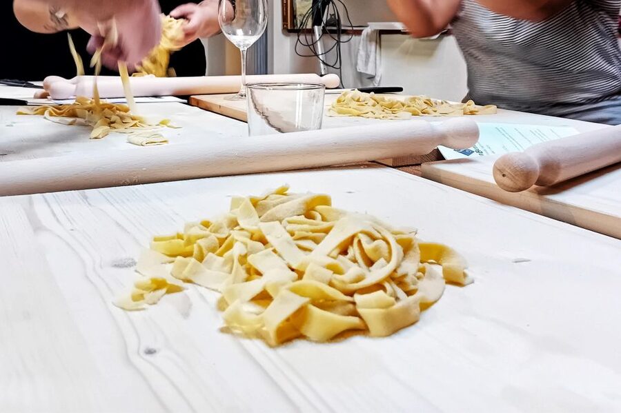 San Gimignano: "Hands in dough" Cooking Class with Lunch - What you actually cook: appetizer, tagliatelle, and dessert built around Tuscany
