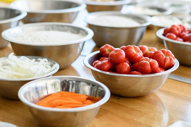 Santorini Farm-to-Table Cooking Class with a Local Chef, Christos - Christos’s Hands-On Studio: How the Cooking Class Works