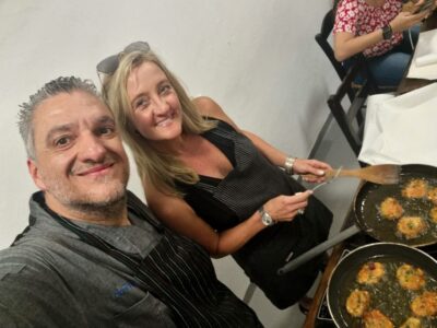 Santorini: Hands on Cooking Class with a Chef - Where you meet: Feggera Restaurant in Megalochori