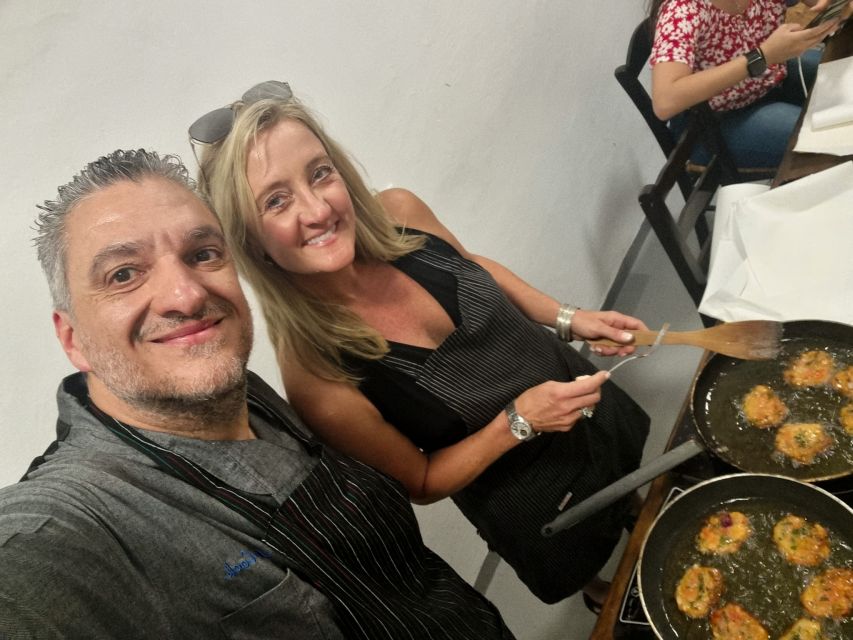 Santorini: Hands on Cooking Class with a Chef - Where you meet: Feggera Restaurant in Megalochori