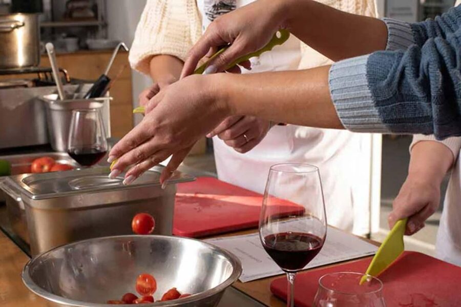 Santorini: Private Cooking Class and Wine Tasting Tour - Buying wine and olive oil: take-home value without the hard sell