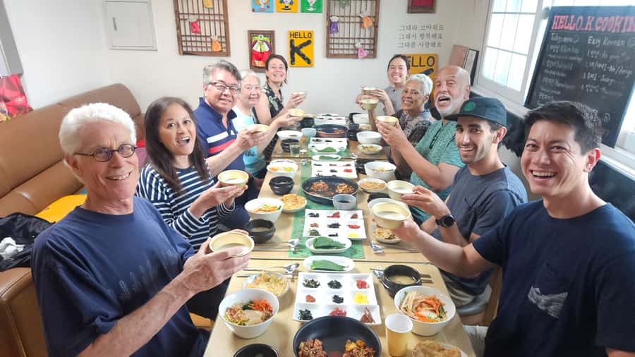 Seoul: Korean Cooking Class at a Local Home and Market Tour - Hanjeongsik at the table: more than a meal, a format