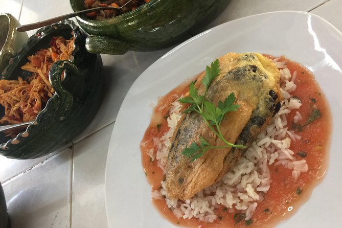 Spicy Passion Cooking Class - What you actually cook: tinga, picadillo, and chile rellenos