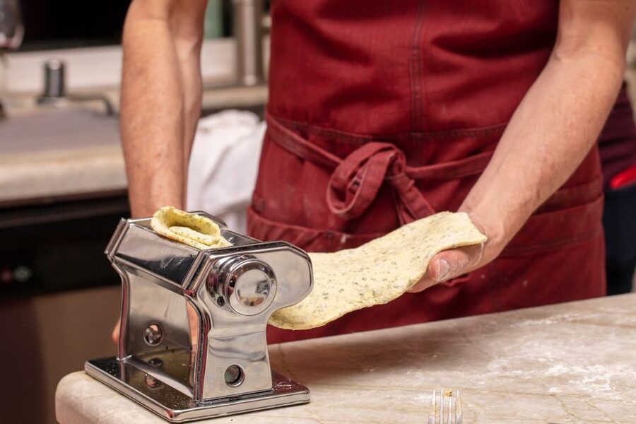 Spoleto Countryside Home Cooking Pasta Class & Meal - The hands-on pasta lesson: tagliatelle and ravioli, step by step