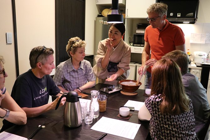 Sushi - Authentic Japanese Cooking Class - the best souvenir from Kyoto! - The sit-down meal: you eat your work, with tea and an aperitif