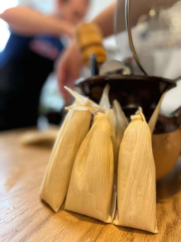 Tamales 101: Multi-variety tamal cooking class and feast - Making your own smoky chipotle salsa: where the class gets fun