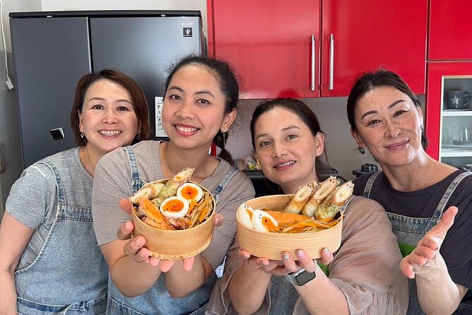 Tokyo Haneda: Bento & Ramen Gyoza Cooking Class in a Local home - Ramen and gyoza: where the class turns from food to technique