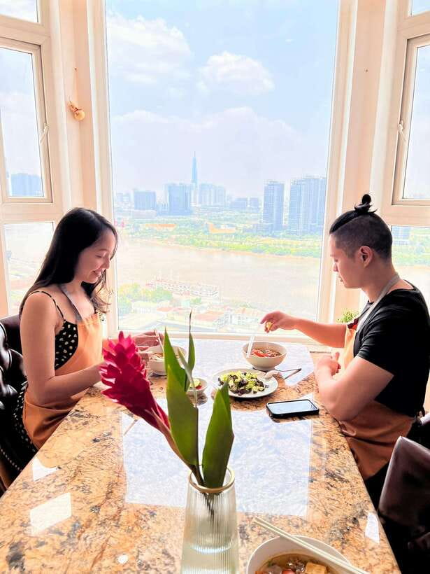 Top Home Cooking Class with Stunning River View AC Kitchen - Entering Lua’s 24th-Floor Kitchen: River Views and Real Home Cooking