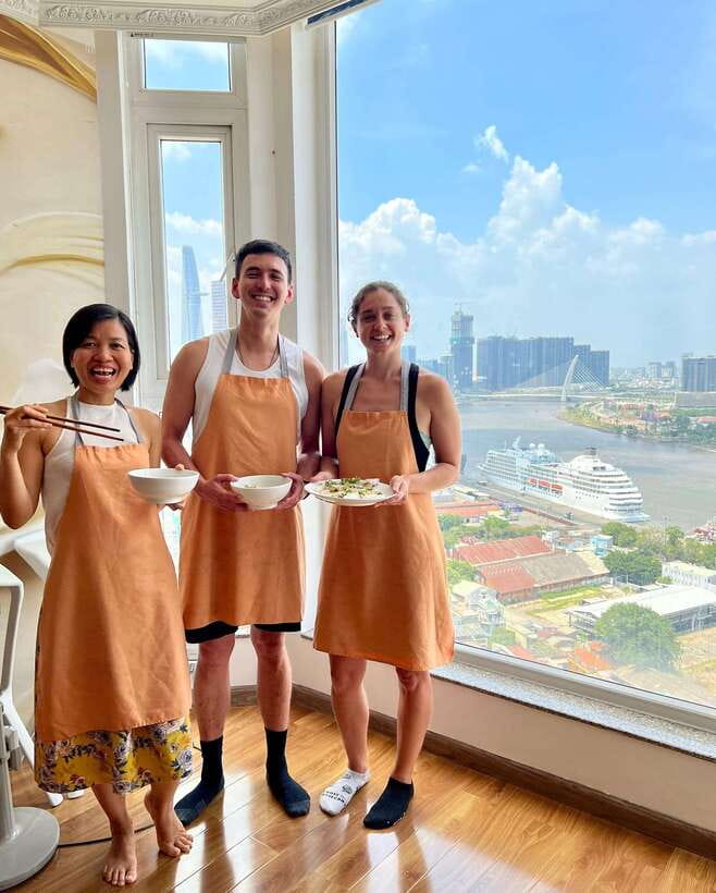 Top Home Cooking Class with Stunning River View AC Kitchen - What You Cook in 3 Hours: Pick Your 3 Dishes (From Noodles to Fresh Salads)