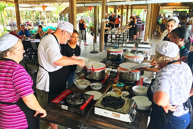 Traditional Cooking Class with Basket Boat Ride and market Tour - Bay Mau Coconut Forest + Thu Bon River Cruise: Seeing Hoi An from Water Level