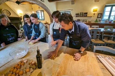 Tuscan Cooking Class of Homemade Pastas and Cantucci Cookies - Rolling Dough: Handmade Tuscan Pasta You Actually Shape