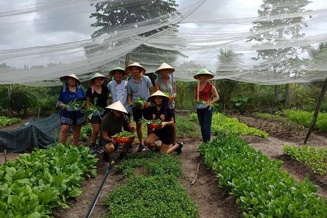 Unique farm to Table cooking class in Saigon - The farm arrival: hats, baskets, and an organic garden tour