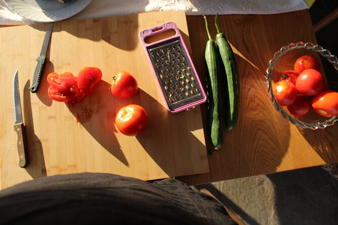 Unique Sunset Cooking Class in Mykonos - Cooking the Greek Salad: The Foundation Dish