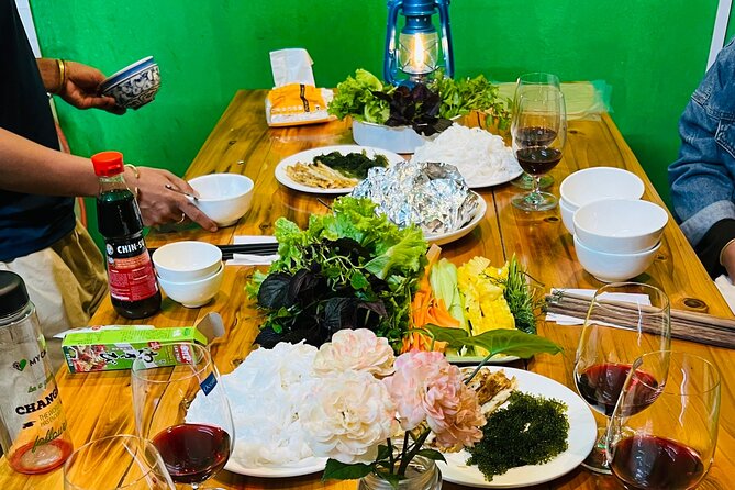 Vietnamese Spring Rolls Cooking Class - Filling assembly: noodles, mushrooms, and vegetables in the right proportions